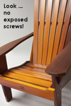 Counter sunk & cedar plugged screws