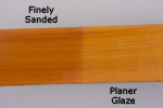 Fine finish sanding