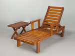 Rectangular End Table with chaise lounge