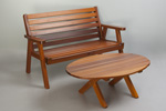 Oval Cocktail Table with love seat