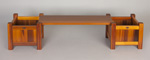 Two Bench Planters joined with 48" Planter Bench