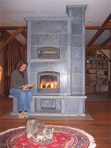 home heating fireplace