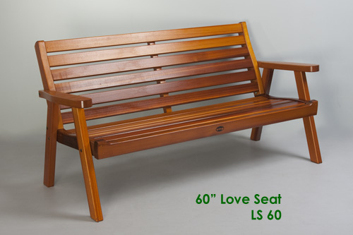 Love Seat Outdoor Patio Seating Classic Cedar